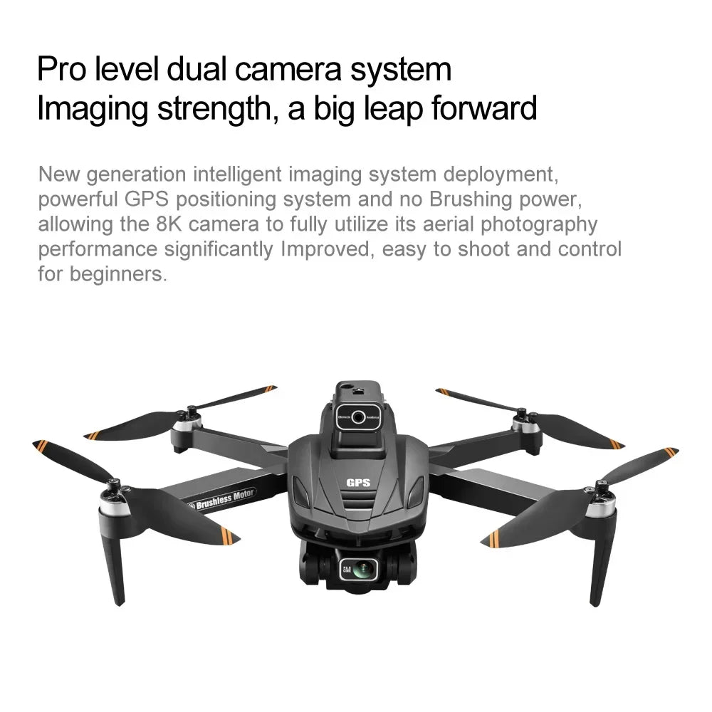 For Xiaomi V168 Drone 8K 5G GPS Professional HD Aerial Photography Dual-Camera Omnidirectional Obstacle Avoidance Drone Original