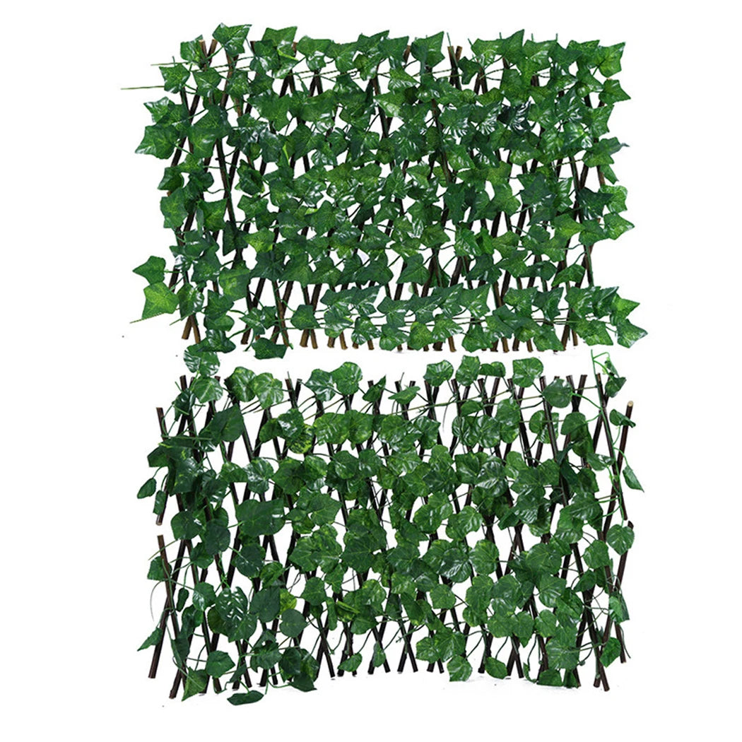 Artificial Ivy Leaves Garden Screening Expanding Trellis Fence