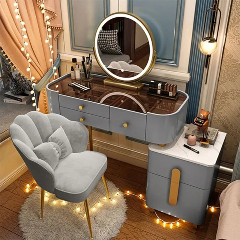 Luxury Chinese Jewelry Salon Dressing Table Set