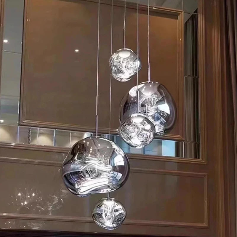 Nordic LED PVC Lava Bedroom & Living Room Pendant Lamp 