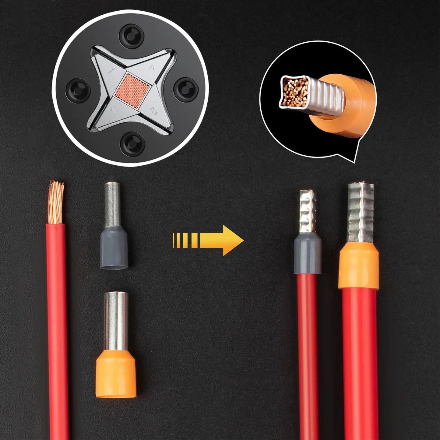 Tubular Terminal Crimping Pliers Kit