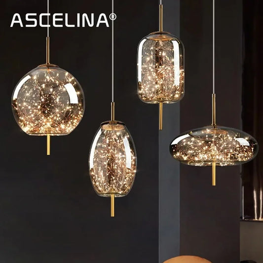 Modern Luxury Glass LED Dining Table Pendant light