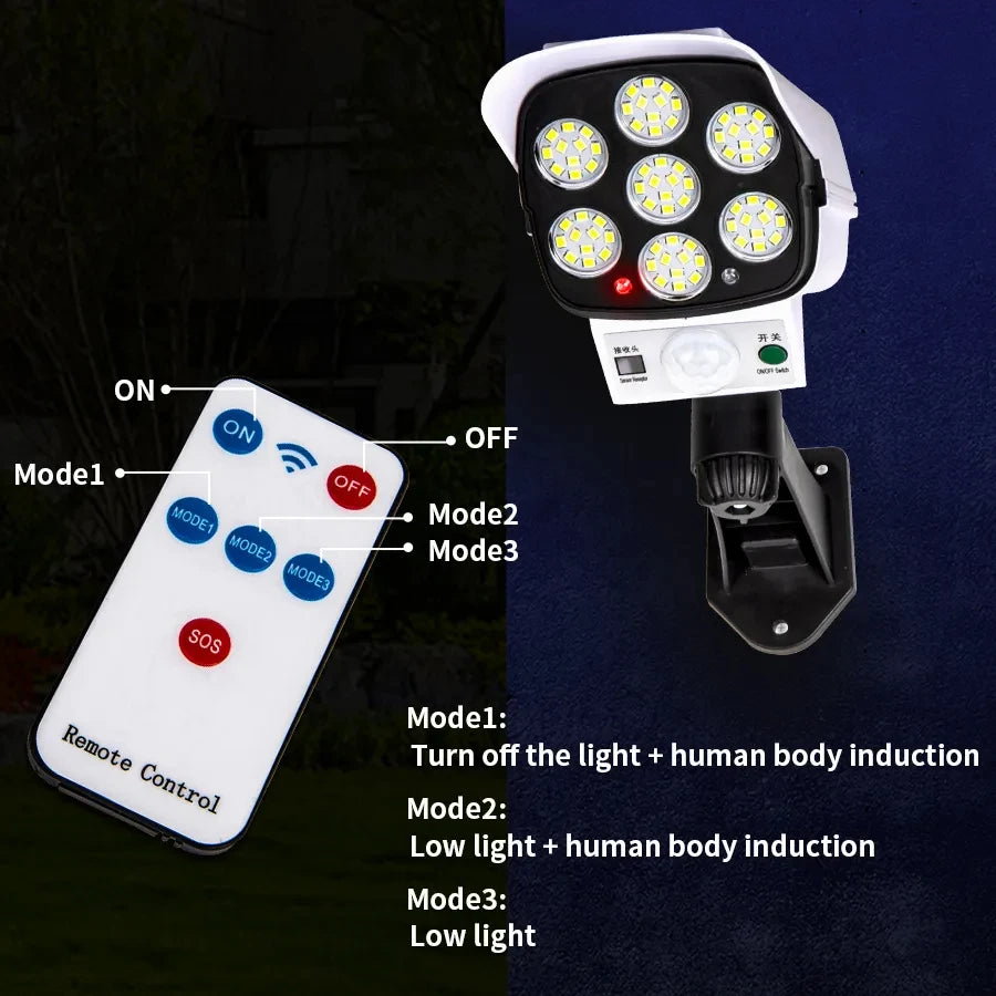 Solar Motion Sensor Light with Dummy Camera