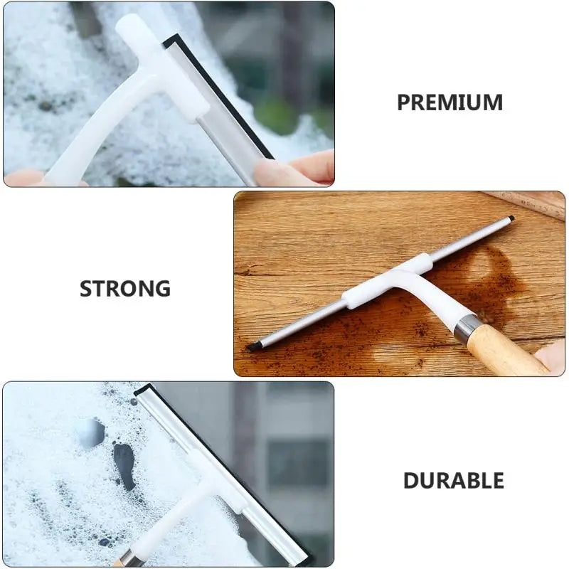 Automotive Glass Cleaner Cleaning Accessory Glass Squeegee Toolheld Window Squeegee Wiper Wood Water Removal Tool