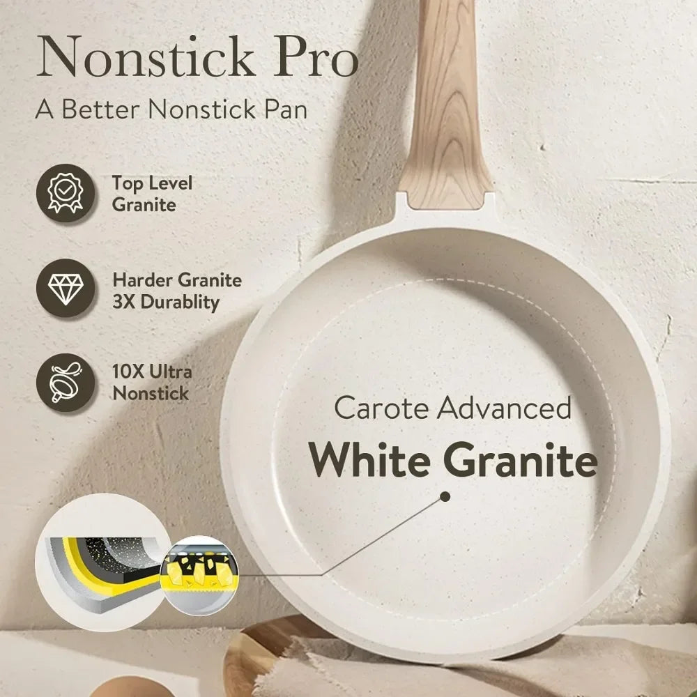 3-7 Pots and Pans Set - Nonstick Cookware Sets