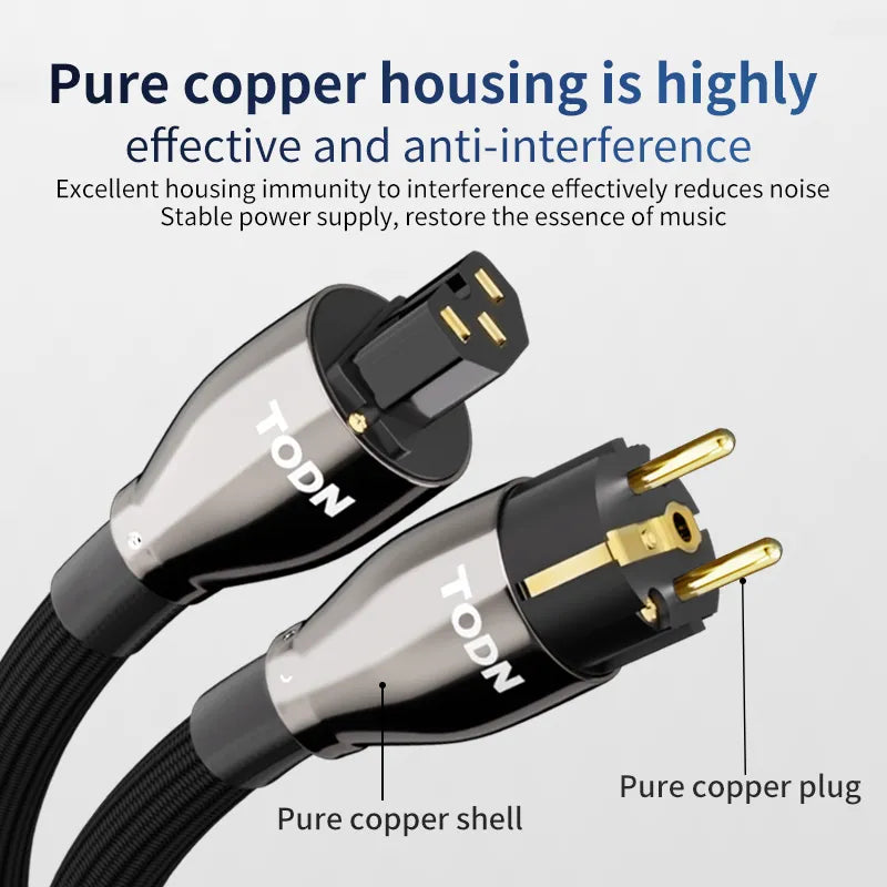 TODN HIFI OCC Power Cable