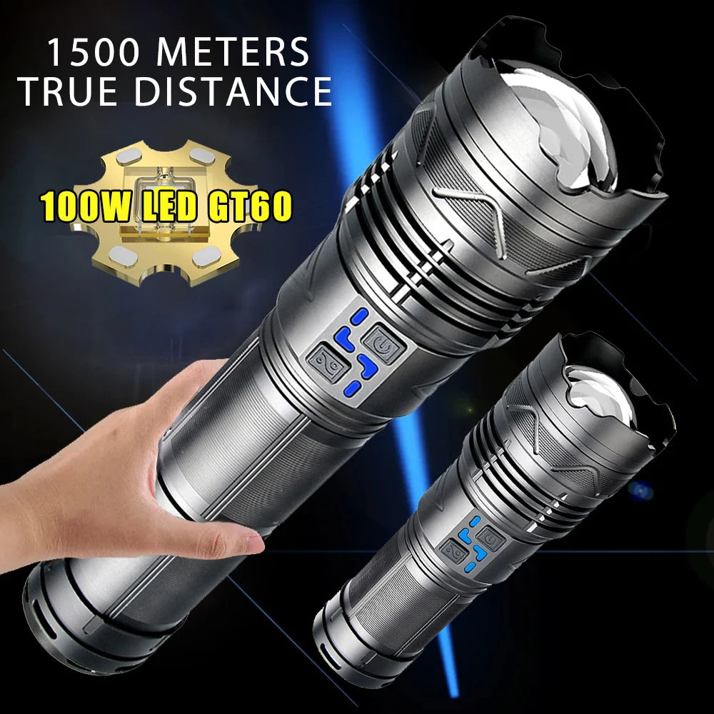 Rechargeable high-power LED flashlight