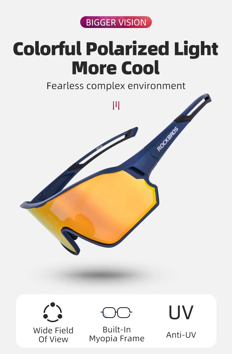 ROCKBROS Polarized Cycling Sunglasses | UV400 Protection