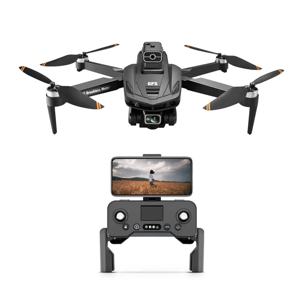 New V168 Professional Drone with Three 8K Cameras, GPS, & Four-way Obstacle Avoidance