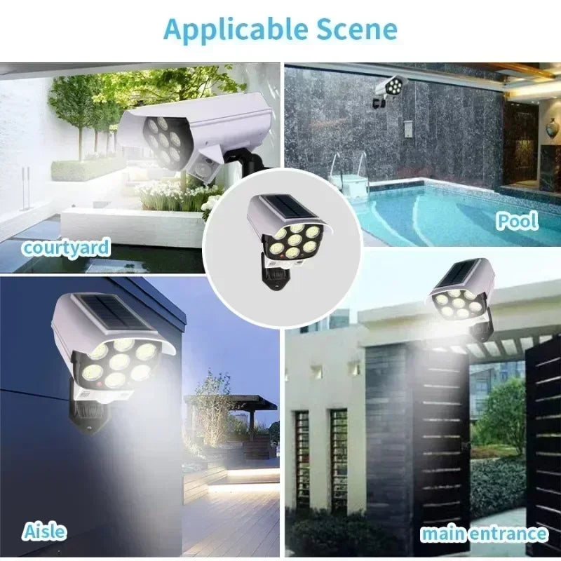 Enhanced Security Camera System with Solar Lights