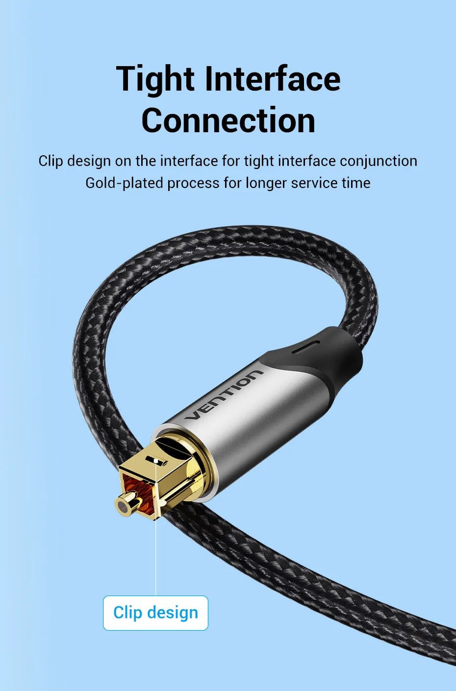 Vention Digital Optical Audio Cable - Toslink SPDIF Coaxial Cable