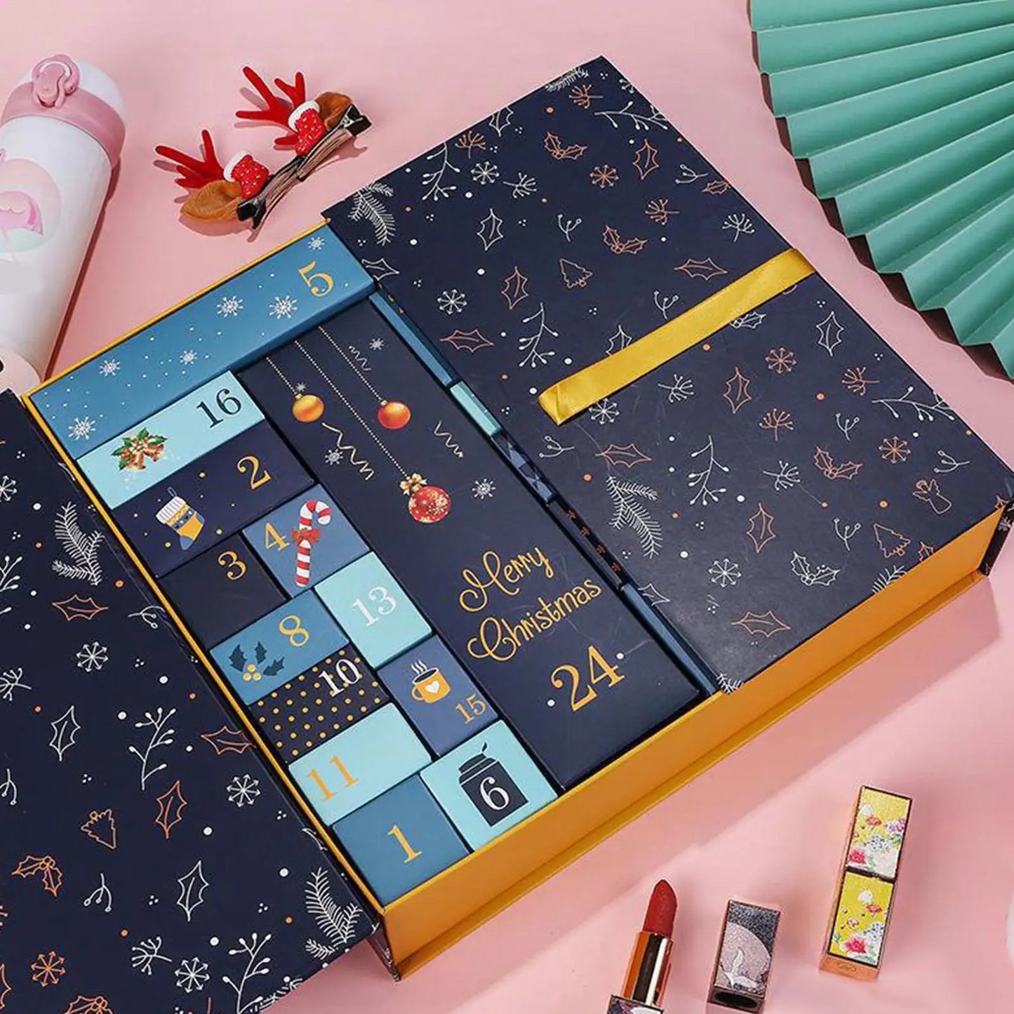 Holiday Countdown Box Set – 24 Fillable Kraft Boxes for Personalised Gifting and Festive Storytelling