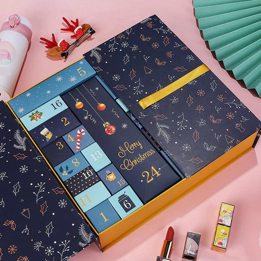 Holiday Countdown Box Set – 24 Fillable Kraft Boxes for Personalised Gifting and Festive Storytelling