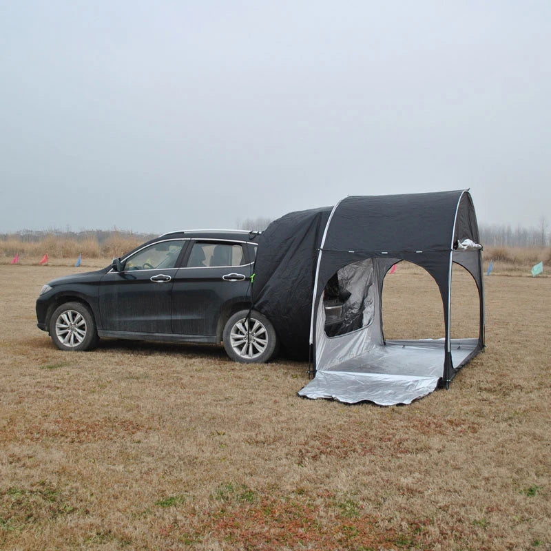 Portable Waterproof Car Rear Tent Bicycle Extension Tent Outdoor Camping Shelter SUV Large Space Trailer Roof Top Tent