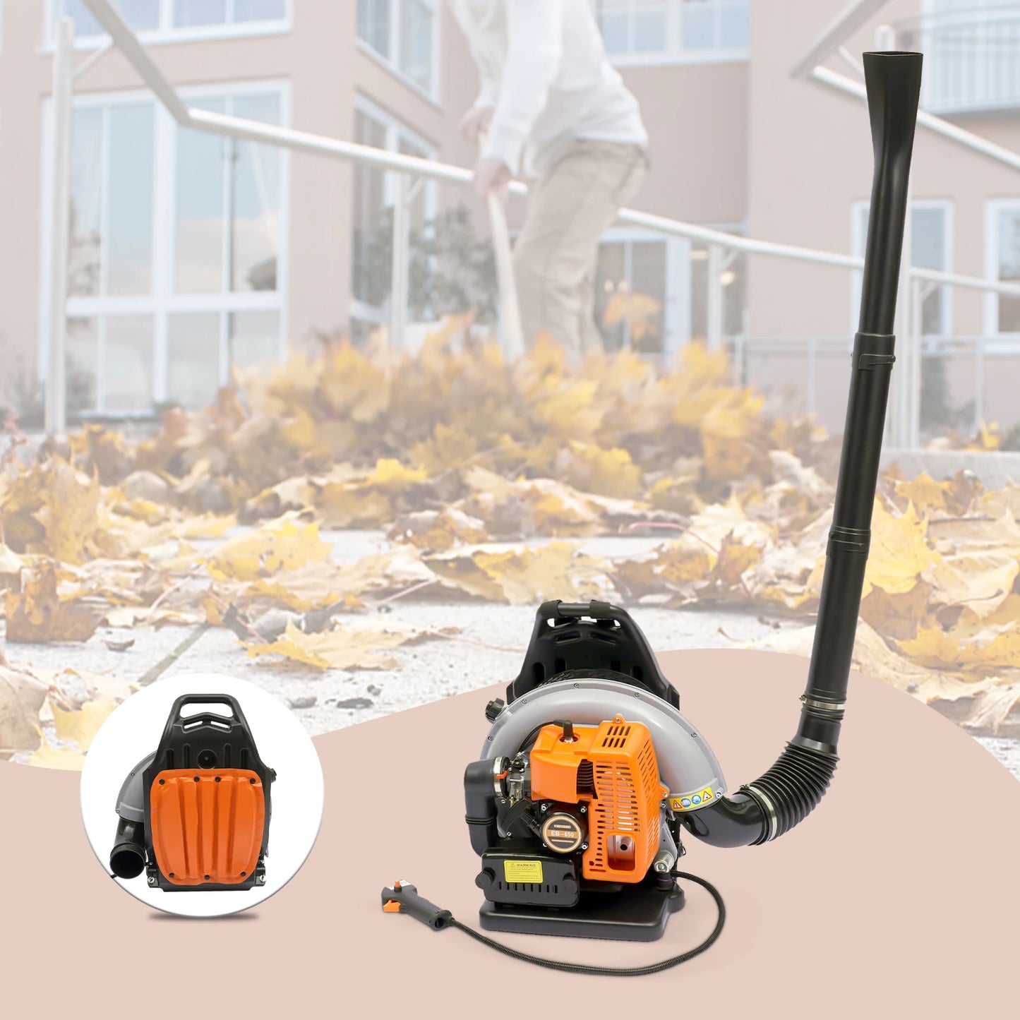 Commercial Grade 65CC Backpack Leaf Blower