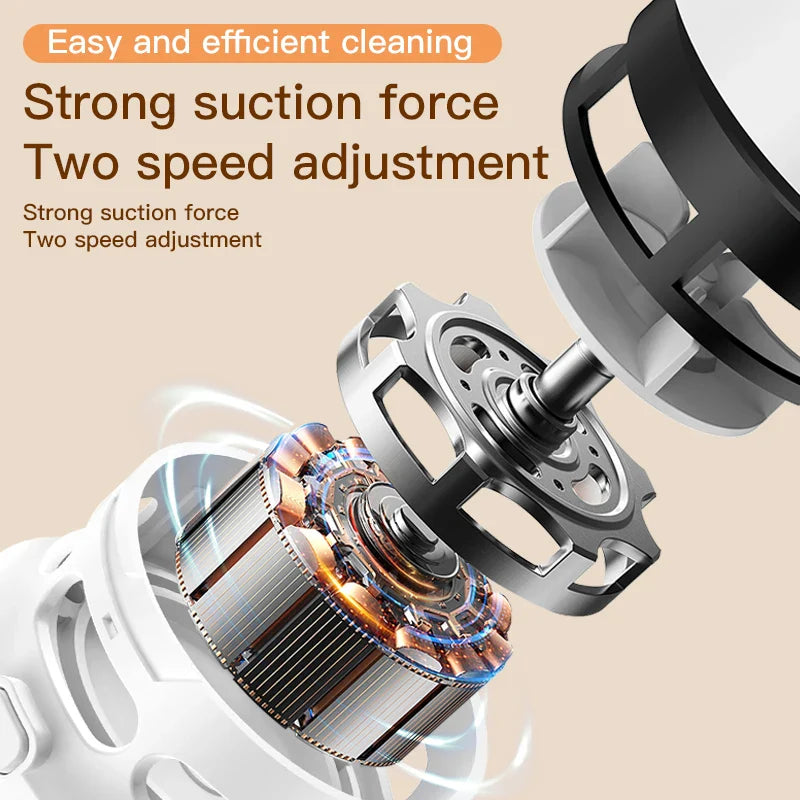 Rechargeable Mini Vacuum Cleaner & 21-in-1 Cleaning Brush Set