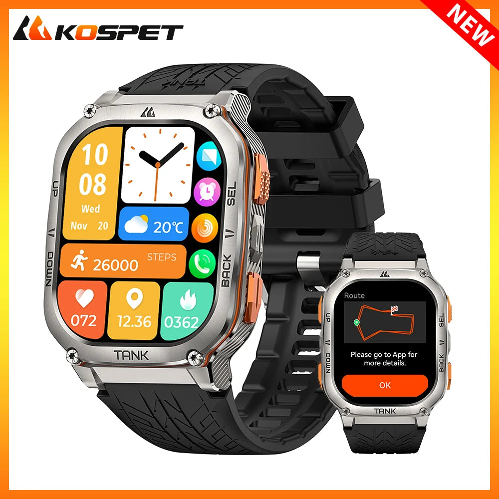 2024 KOSPET TANK M3 Ultra GPS  Unisex Smartwatches