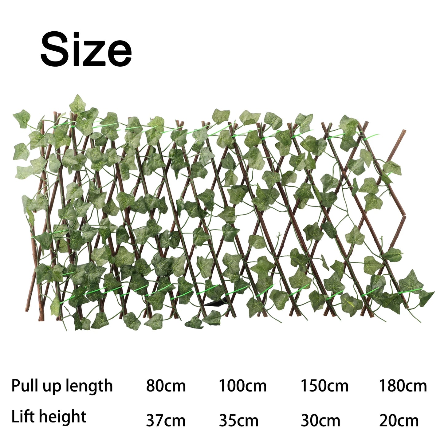 Artificial Ivy Leaves Garden Screening Expanding Trellis Fence