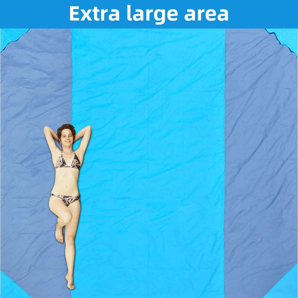 Waterproof Beach Mat Extra Large Outdoor Camping Mat Blanket Folding Sand Free Pocket Mattress Portable Lightweight Picnic Mat