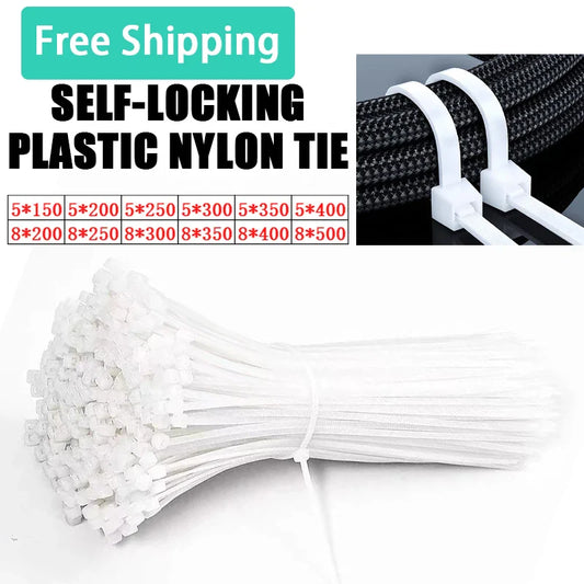 Industrial Strength Nylon Cable Tie Set