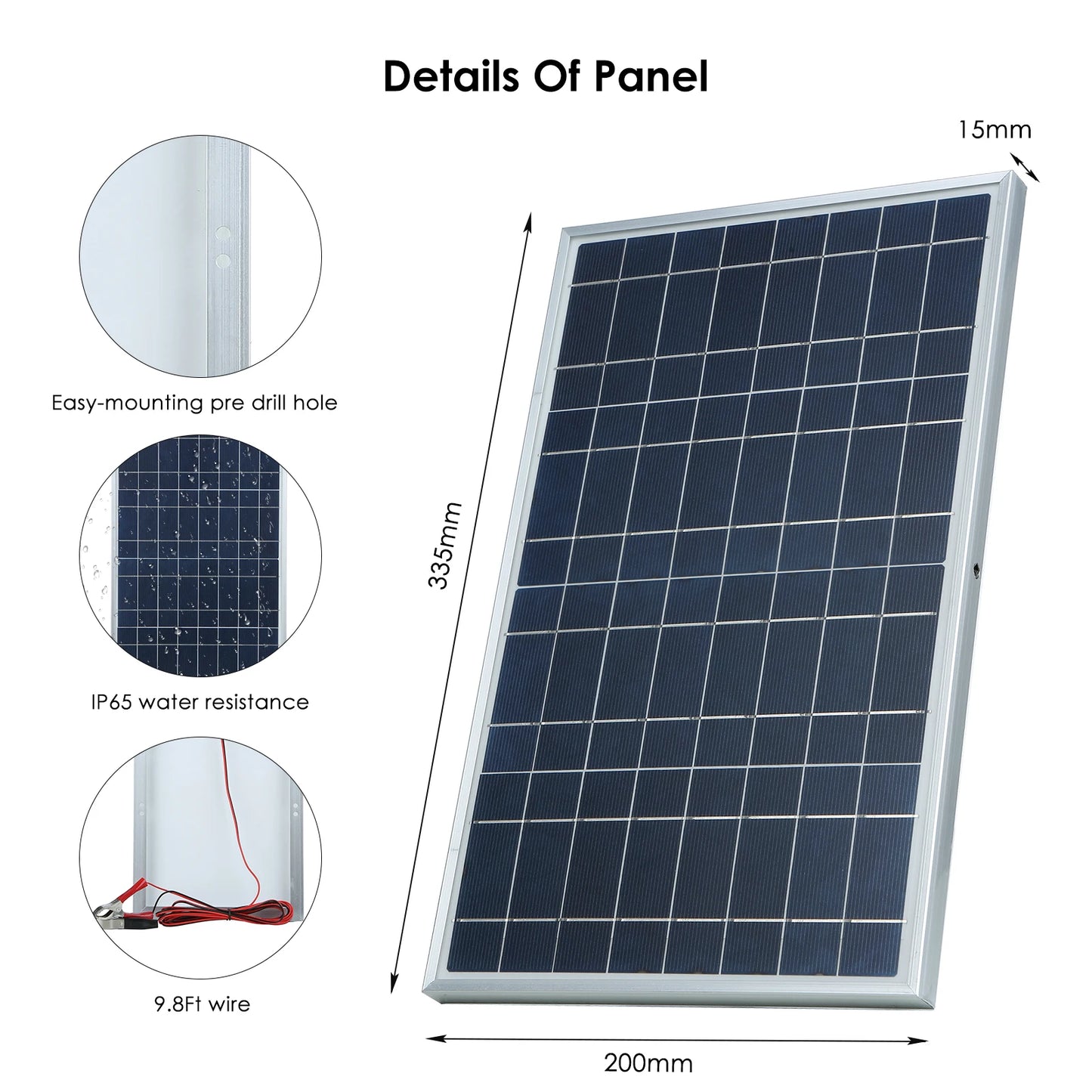 300W/500W Complete Solar Panel Kit – 12V Polycrystalline Portable Power Station with USB Charging for Home & Outdoor Adventures