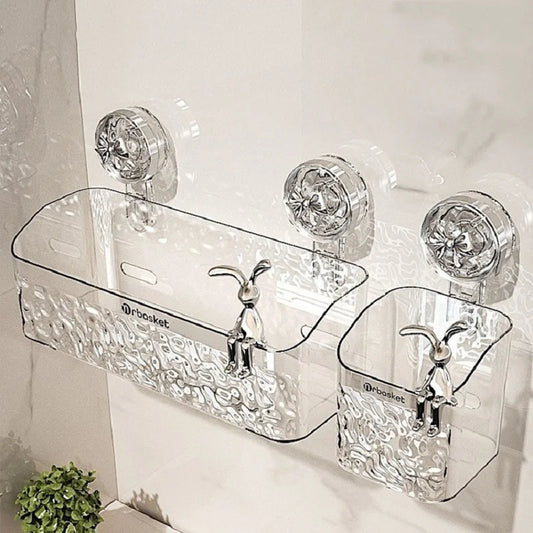 Rotating Suction Cup Shower Shelf Basket