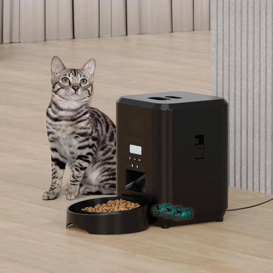 Smart Pet Feeder Automatic Cat Feeder Slow Food Machine for Fog Timed and Quantitative Auto Cat Food Dispenser Cat Bowl