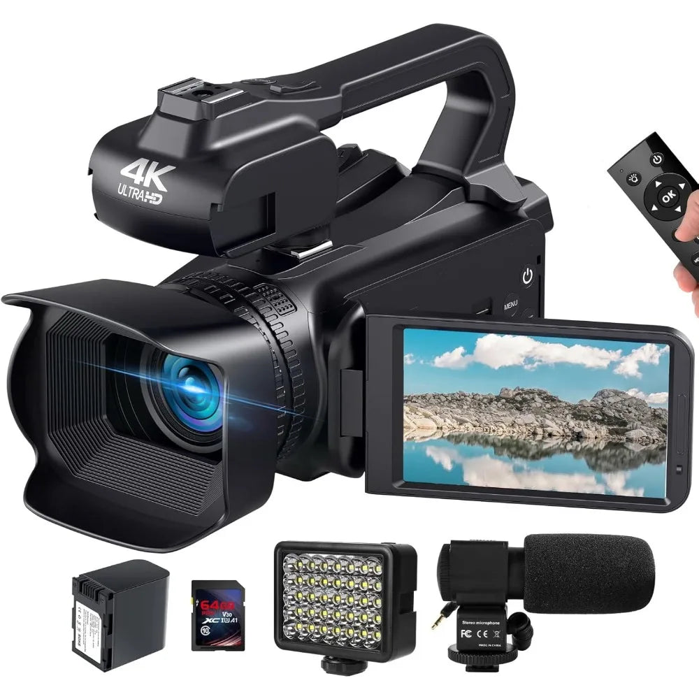 4k Quality Professional Photography Camera with 8x digital zoom and full HD capabilities