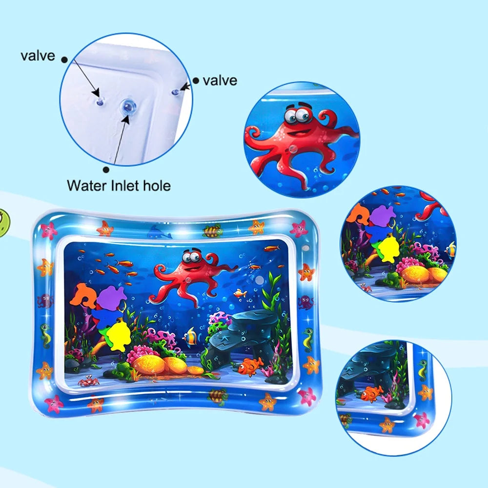 Creative Baby Water Play Mat,Montessori Early educational toys Inflatable kids for Infants Toddlers Baby Toys for 3~24 Months