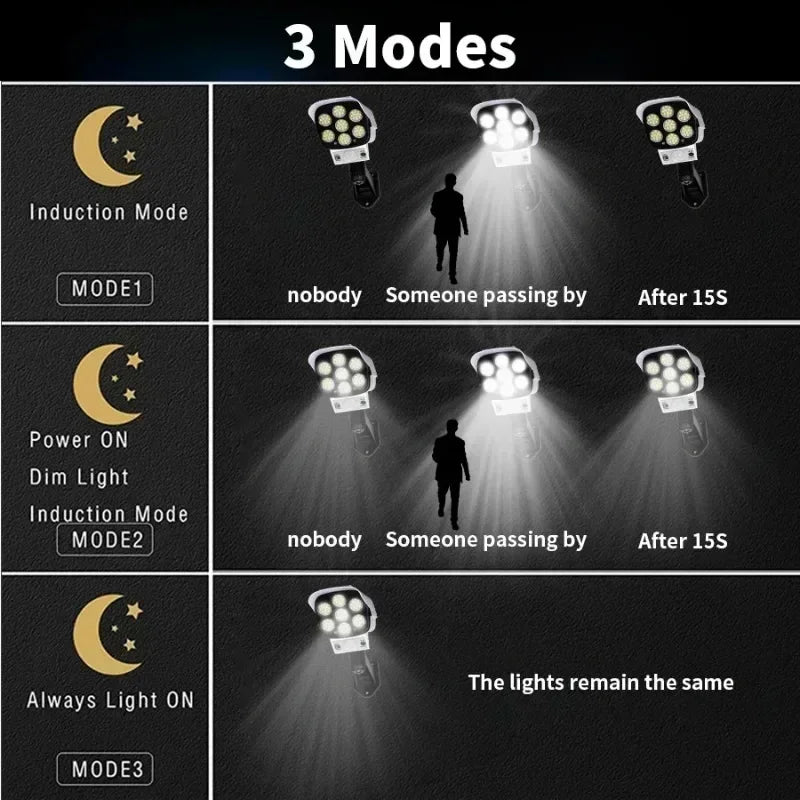 Enhanced Security Camera System with Solar Lights