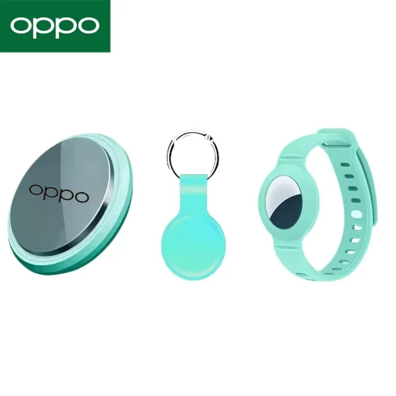 OPPO Smart Airtag Bluetooth 5.3 GPS Tracker Compatible with Android and iOS Systems, Air Tag Tracker Mini Locator for Kids, Bags, Keys, and Wall Mounts