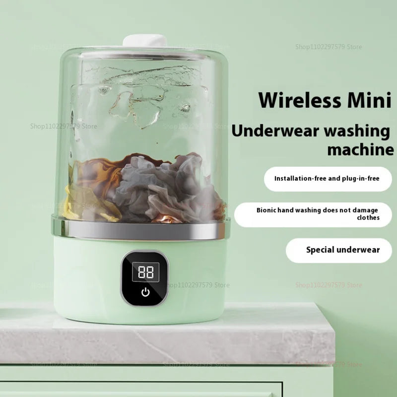 Portable Mini Washing Machine Small Laundry Washer Machine Clothes Cleaning Tool For Dormitories Travel Camping Hotel Apartment