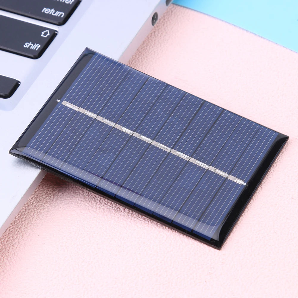 DIY 1.2W 5V 120mA Solar Panels Solar Cells Module Battery Charger Epoxy Plate for Street Advertising Courtyard Lamp Lighting