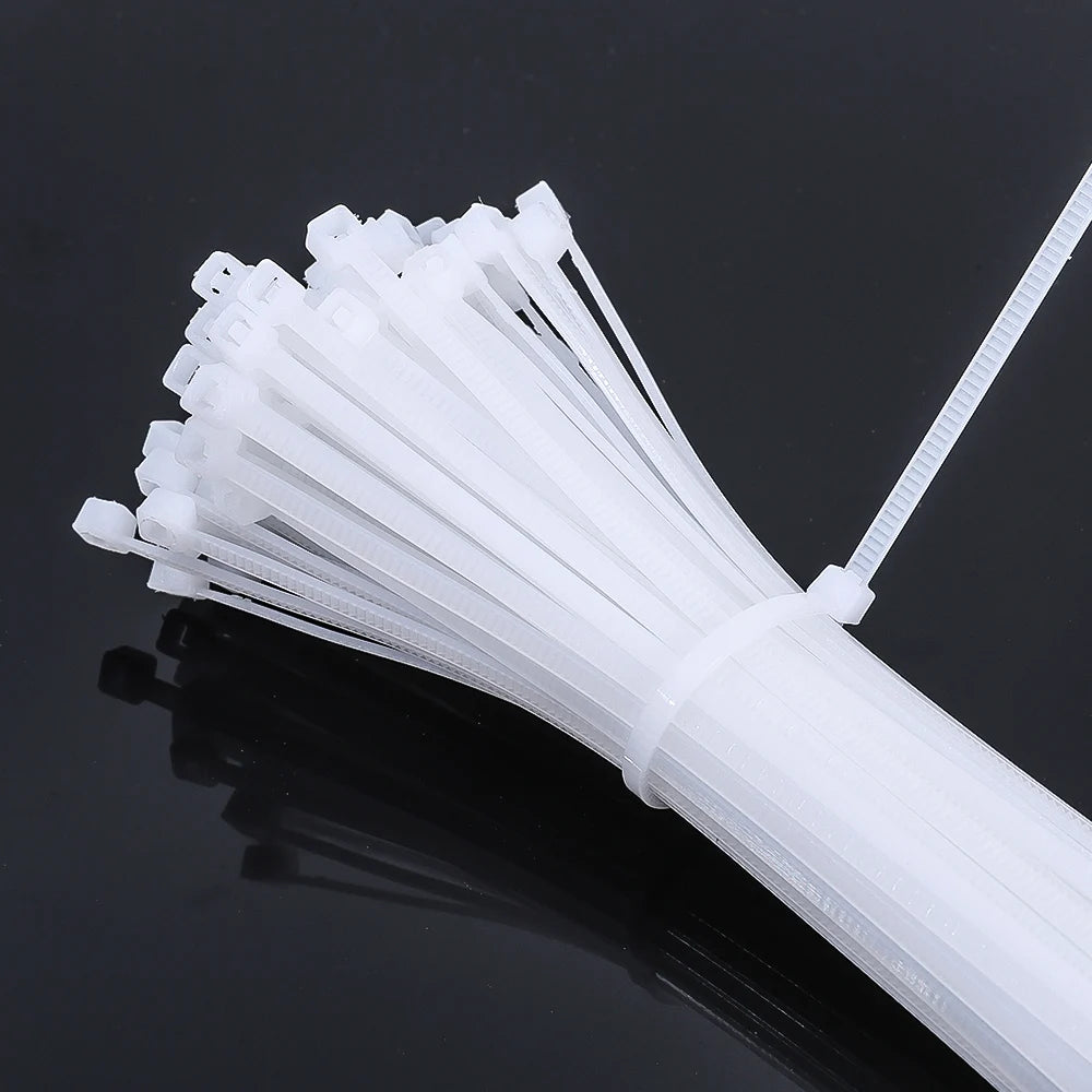 200/100Pcs Self-locking Nylon Cable Ties