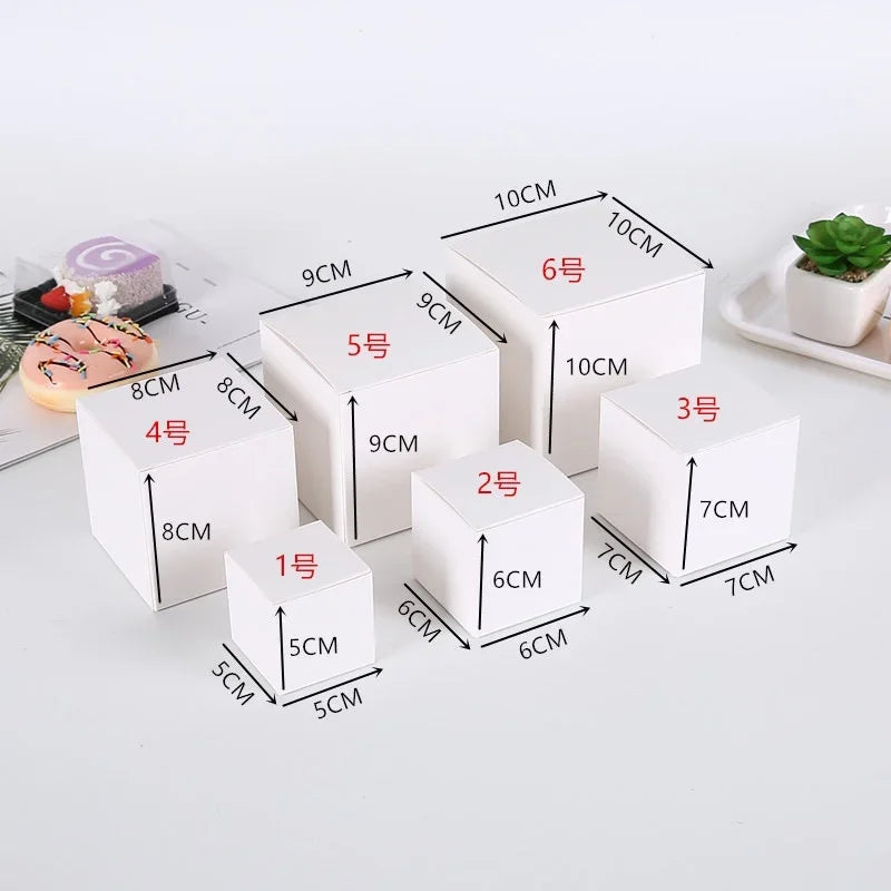 Multi-Size Square Kraft Gift Boxes (20/50pcs)
