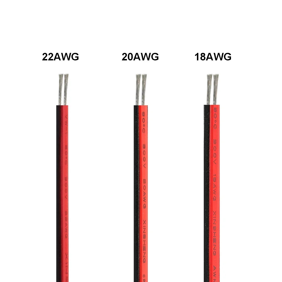2-Core JST Flexible LED Strips Extension Cable