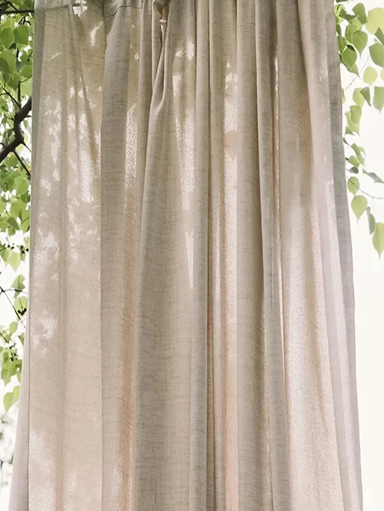 They are Japanese-style thickened cotton and linen semi-shading curtains