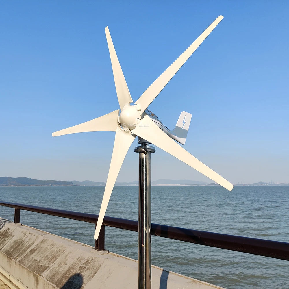 PL Warehouse Quickly Delivers Actual Power Of 3000W Horizontal Turbine 12V24V 48V Household 220V Charging Controller