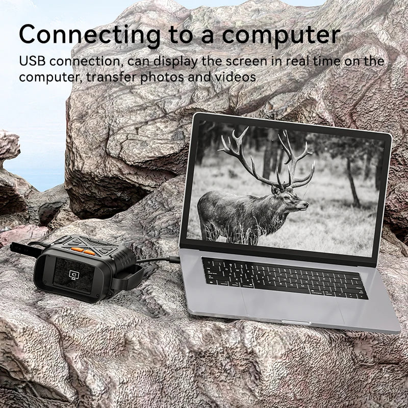 1080P Night Vision Binoculars – 10x Zoom, 800m Infrared