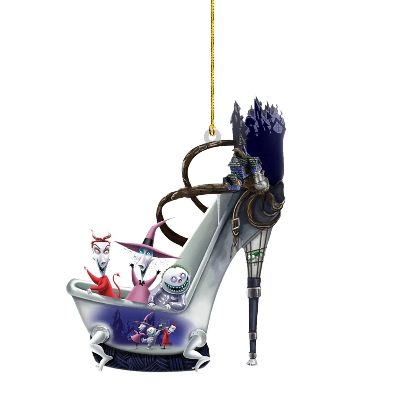 Nightmare Before Christmas Jack & Sally Hanging Ornament