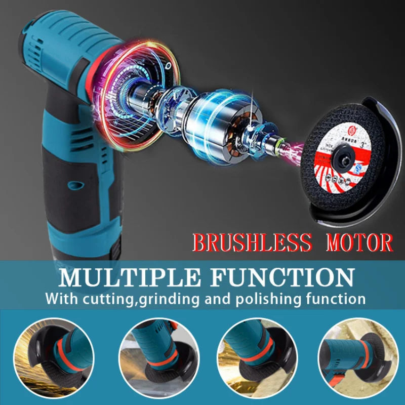 12V Mini Angle Grinder Rechargeable Grinding Tool Polishing Grinding Machine For Cutting Diamond Cordless Power Tools