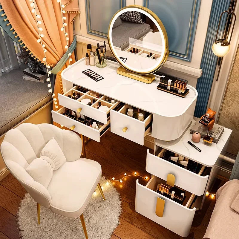 Luxury Chinese Jewelry Salon Dressing Table Set