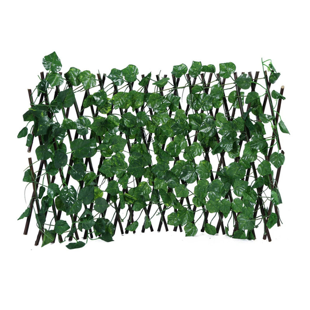 Artificial Ivy Leaves Garden Screening Expanding Trellis Fence