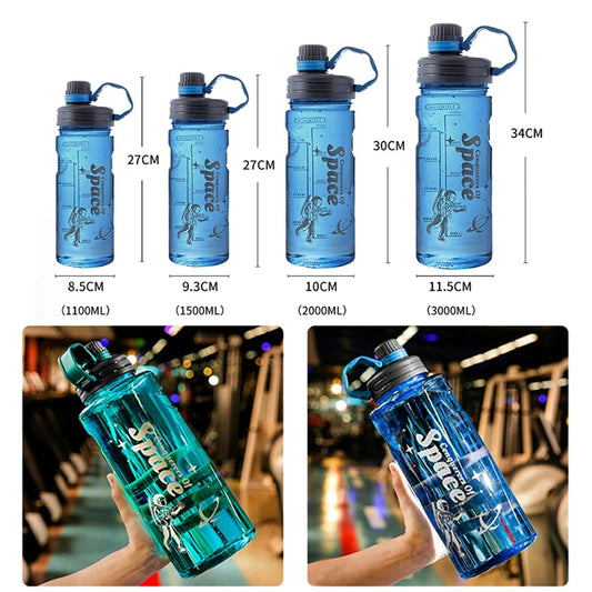 Large-Capacity Leak-Proof Plastic Water Bottle