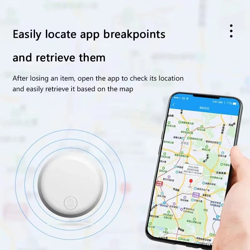 OPPO Smart Airtag Bluetooth 5.3 GPS Tracker Compatible with Android and iOS Systems, Air Tag Tracker Mini Locator for Kids, Bags, Keys, and Wall Mounts