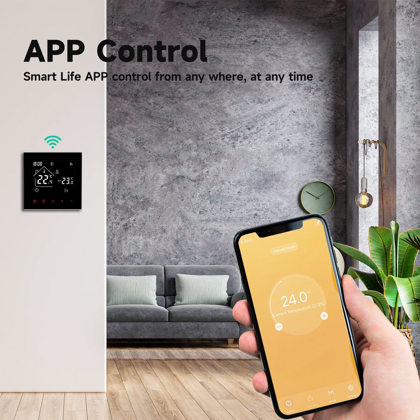 Tuya WiFi Smart Thermostat for Electric Floor Heating Water/Gas Boiler Temperature Controller