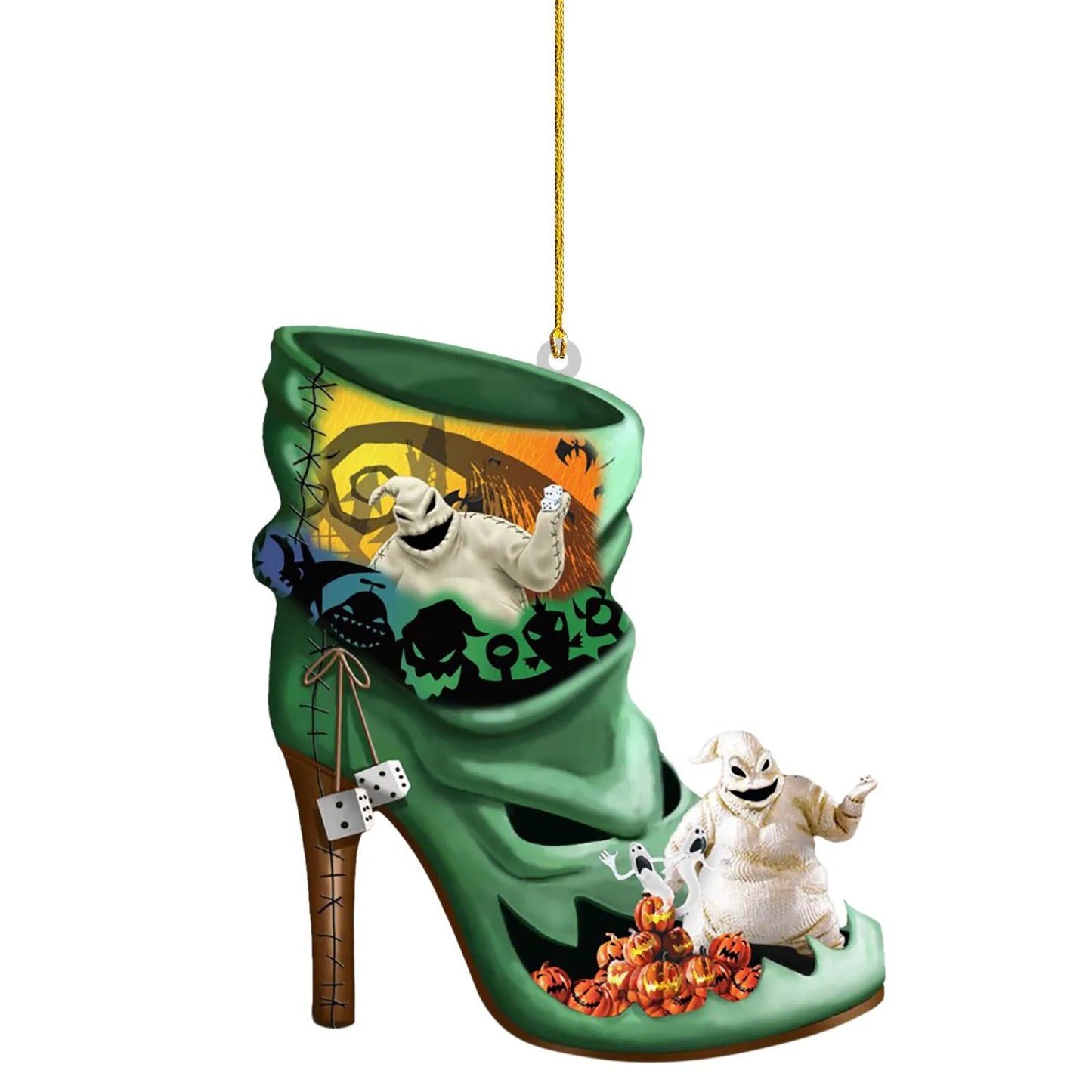 Nightmare Before Christmas Jack & Sally Hanging Ornament