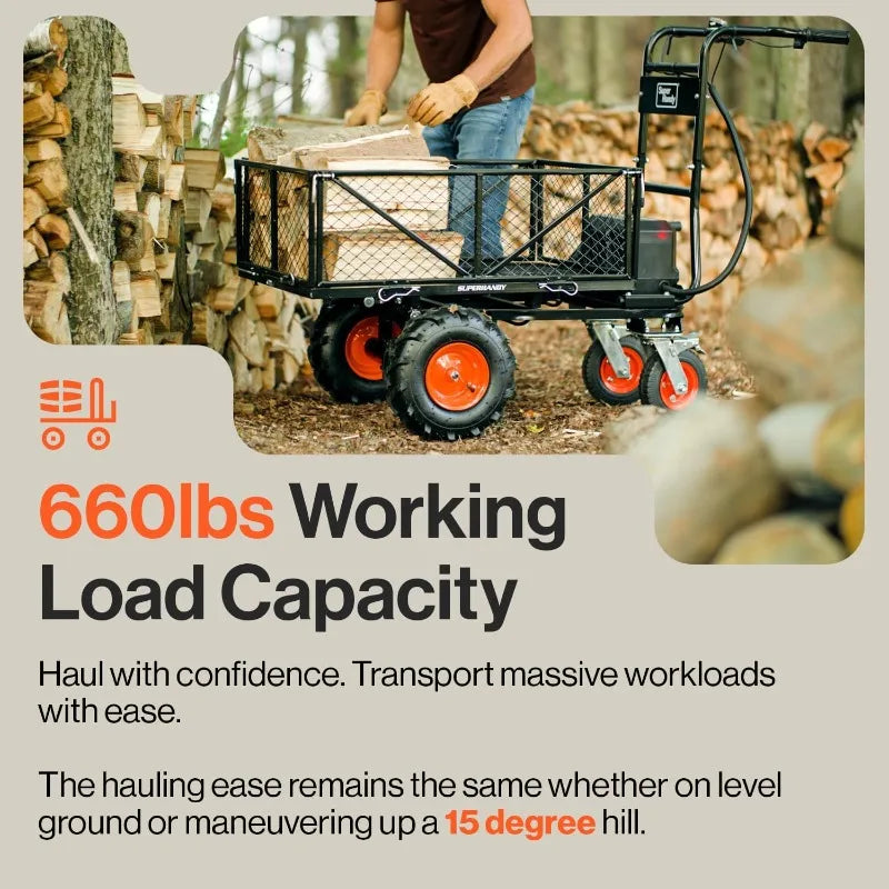 Electric Utility Service Cart - Powerful & Efficient