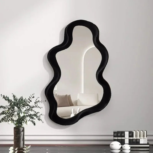 Cloud-Shaped Standing Mirror- Whimsical Bedroom Decor