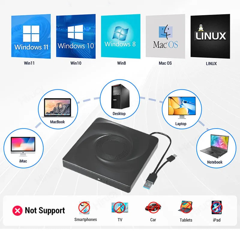 BluView USB 3.0 External Blu-ray Drive